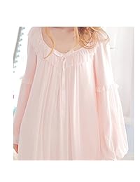 Camisón vintage victoriano de manga larga para dama