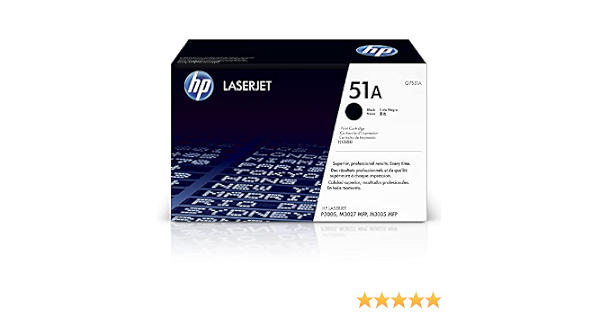 HP 51A Hewlett Packard Original LaserJet Colour Sphere Toner Cartridge,  Black - Q7551A : Buy Online at Best Price in KSA - Souq is now Amazon.sa:  Electronics