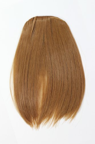 Hair Piece Clip in Bangs Fringe synthetic fiber dark blond ginger YZF-1088HT-27