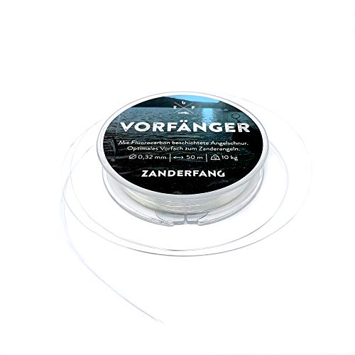 Zanderfang - Fluorocarbon Vorfach Angel-Schnur für Zander, Barsch, Forelle, Hecht â Vorfach-Schnur Vorfänger â von 0,32mm bis 1mm - 50m
