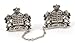 aJudaica Antique Silver Plated Lions Tallit Clips