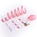 Pink Plasitc Cock Cage Chastity Cage Chastity Device for Male Penis Exercise with 5 Rings
