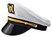NJ Novelty - Yacht Captain Hat Sailor Skipper Cap Sailor Adult Costume Accessory