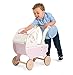Le Toy Van Honeybake Collection Pink Wooden Sweet Dreams Pram Baby Doll Stroller Premium Wooden Toys for Kids Ages 3 Years & Up