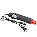 Handheld Electric Mini Heat Gun Kit Hot Air Shrink Gun DIY Electric Nozzle 300W 110V US Plug (Black)