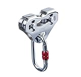 CTSC Zipline Trolley with Oval Carabiner, Zipline Pulley Kit for Backyard Zipline, Hauling, Rigging and Commercial Purposes with Speed 35/s and Holds Upto 800lbs