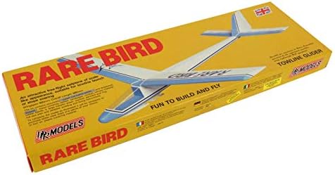 Rare Bird : DPR Towline Free-Flight Sailplane Balsa Wood Model Plane Kit Wingspan 900mm