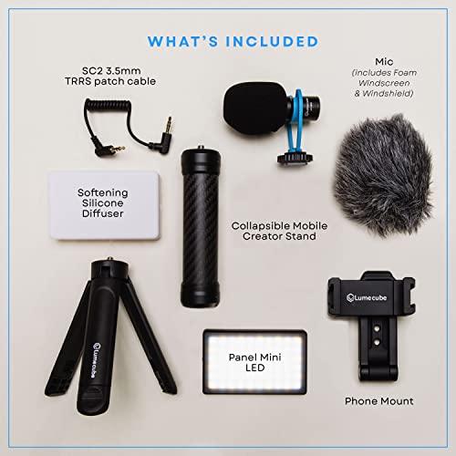 Lume Cube Mobile Creator Lighting & Audio Kit Lightweight, Adjustable