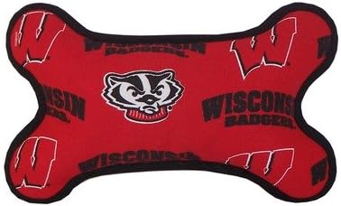 NCAA Fabric Bone Dog Toy Team: University of Wisconsin