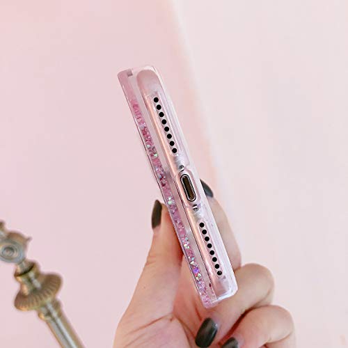 Omio for iPhone Xs Max Case Flowing Liquid Sparkle Creative Nail Polish Design Fashion Quicksand Cover for iPhone Xs Max Case Glitter Bling Slim Protective Anti Scratch Bumper Case for iPhone Xs Max