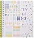 LaurDIY Kawaii Collection Monthly School Cute Sticker Sheet, 170 Pages, Agenda Planner