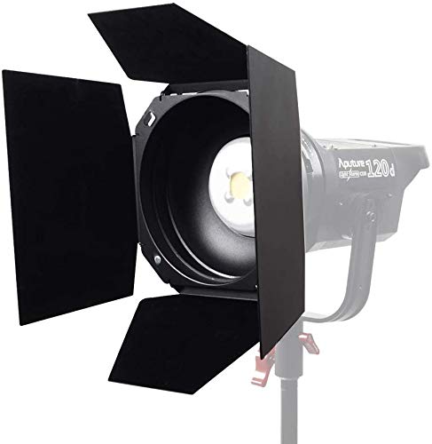 Photo 1 of Aputure Barndoors with Bowens Mount, Durable Metal Build, 4-Leaf Velvet Fabric, Honeycomb & Magnetic Gel Holder for amaran 60d 100d 200d, Aputure 300D 300x,amaran 300c 150c