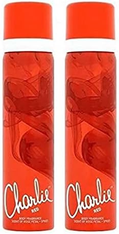 (TWO PACKS) Charlie Red Body Spray 75ml Brand New Sealed