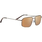 Serengeti - Wayne Square Metal Sunglasses, Polarized, Men and Women, Made in Italy
