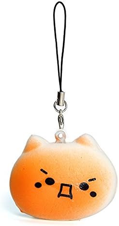 5PCS New Cute Funny Kawaii Face Simulate Colorful Cartoon Totoro Squishy Toy Stress Reliever Phone C