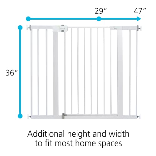 Safety 1st Easy Install 36" Extra Tall & Wide Gate, Fits Between 29'"And 47" Pricepulse
