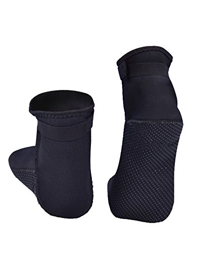 Nachvorn Wetsuits Socks Premium 3mm Neoprene Water Fin Socks for Beach Swim Surf Yoga Exercise Sand Activities,XS