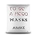 AIMIKE Superhero Masks, Kids Party Dress Up Masks, 12Pcs Black with 100 Superhero Stickers