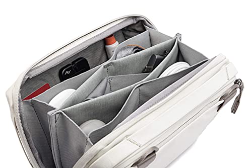 Peak Design Peak Design Tech Pouch, Bone, Electronics Organizer for Travel or Everyday Carry, Origami-Style Storage, Cable Pass-Through, Weatherproof Recycled Nylon, Gear Carry Bag for Men and Women