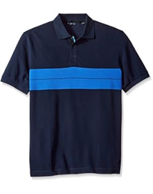 Men's Short Sleeve Color Block Polo Shirt