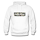Fall& Winter- Woderful Round Neck For Men -Supreme Print Hoodie-Pull Over Medium White