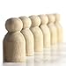 1-1/8 inch Baby/Pawn | 100 Pack | Unfinished Wood Peg Dolls for Crafting Projects, Miniature Figure Creation, and Small World Play