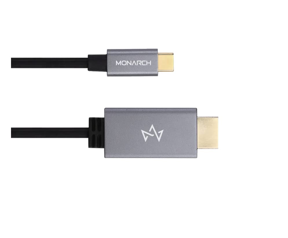 Monarch Gadgets & Accessories USB-C TO HDMI CABLE Compatible with MACBOOKS AND TYPE-C DEVICES
