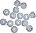 Xcessor Replacement Silicone Earbuds 7 Pairs (Set of 14 Pieces). Compatible with Most in Ear Headphone Brands. Size: Small. Black (Transparent)