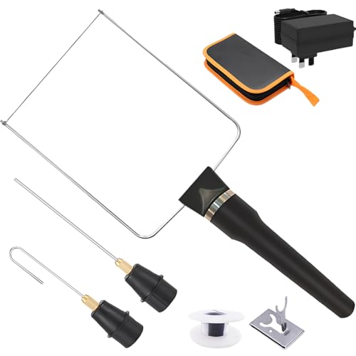 Gluckluz Electric Foam Cutter 3 in 1 Hot Wire Cutting Pen Handheld Rechargeable Styrofoam Carving Knife Engraving Pen Heat Cutting Tool Machine for Holes Digging & Details Handling DIY Project
