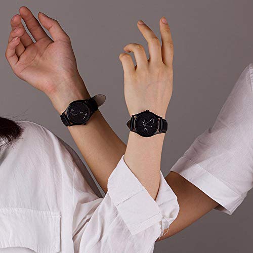 Reloj De Moda para Pareja Impermeable 12 Constelación Estilo Reloj Casual Niños Y Niñas Aries - Imagen 7