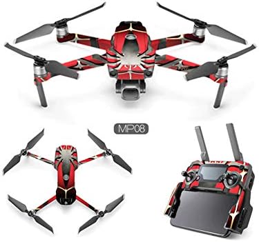 Hooshion 10 Classic Patterns Available 3M Controlac PVC Colorful Cool Ink Stickers Drone Sticker Decals Skin Cover for DJI Mavic 2 Pro/Zoom Accessories(MP08)