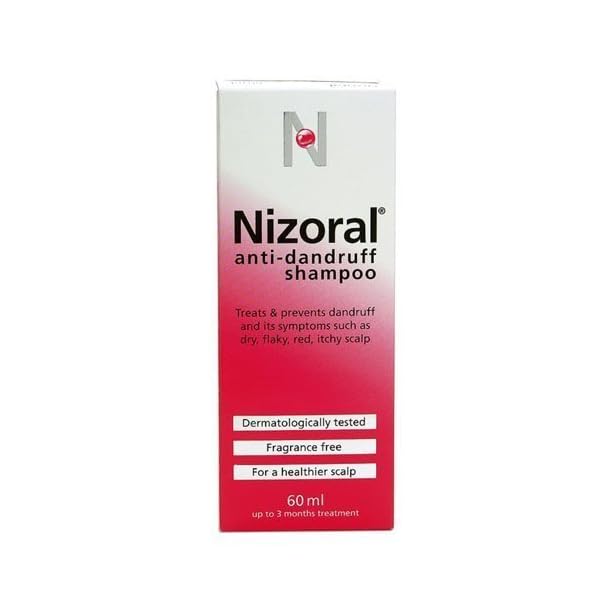 Nizoral Anti Dandruff Shampoo, 60 ml - Pack of 2