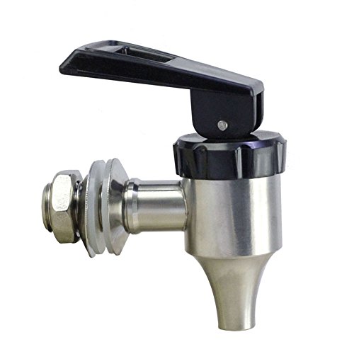 Lyty 304 Stainless Steel Beverage Dispenser Spigot/Faucet/Tap (Polished Finish, Press and Hold Spring Valve Valve) Fits 5/8" or 16mm opening