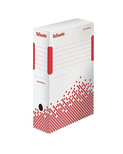 Esselte A4 Speedbox Archiving Box, White, Pack of 25