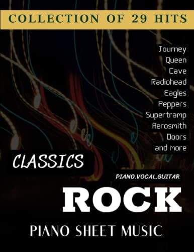 Classic Rock Sheet Music for Piano: 41 Easy Songs: Jamal LL