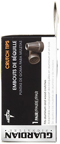 Medline G00841 Guardian Super Crutch Tip, Black, 7/8 Inch