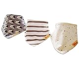 Dimore® 3pack Baby Bandana Drool Bibs with Snaps Fancy Triangle Baby Bib (sheep)
