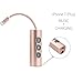 Lightning to 3.5mm Headphone Jack Adapter - ALIWELL Lightning to 3.5mm Headphone Jack Adapter for Iphone 7 & Iphone 7 plus with Charging Port (Rose gold)