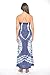 Riviera Sun 21611-NW-XL Strapless Tube Maxi Dress/Summer Dresses Navy/White
