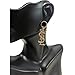 tianshiya Women's Fashion Earrings Y/S Letter Shaped Designed Ear Stud Rose Gold 1X2 (Black)