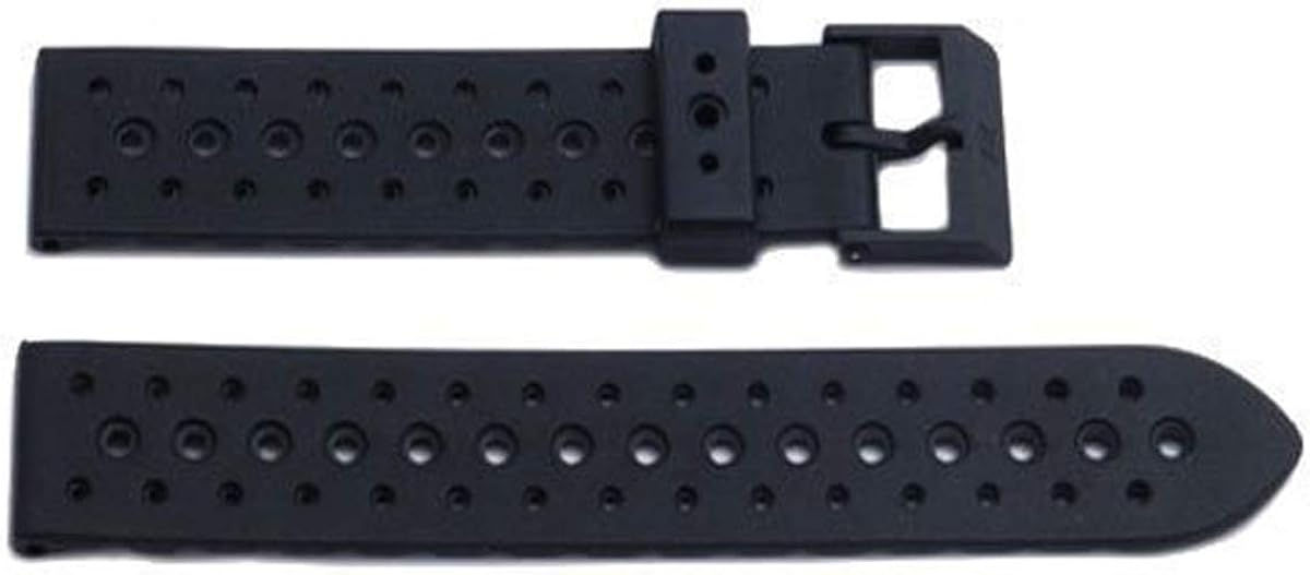 Genuine Synthetic Rubber Black Regular 19mm Watch Band by Swiss Army Watches