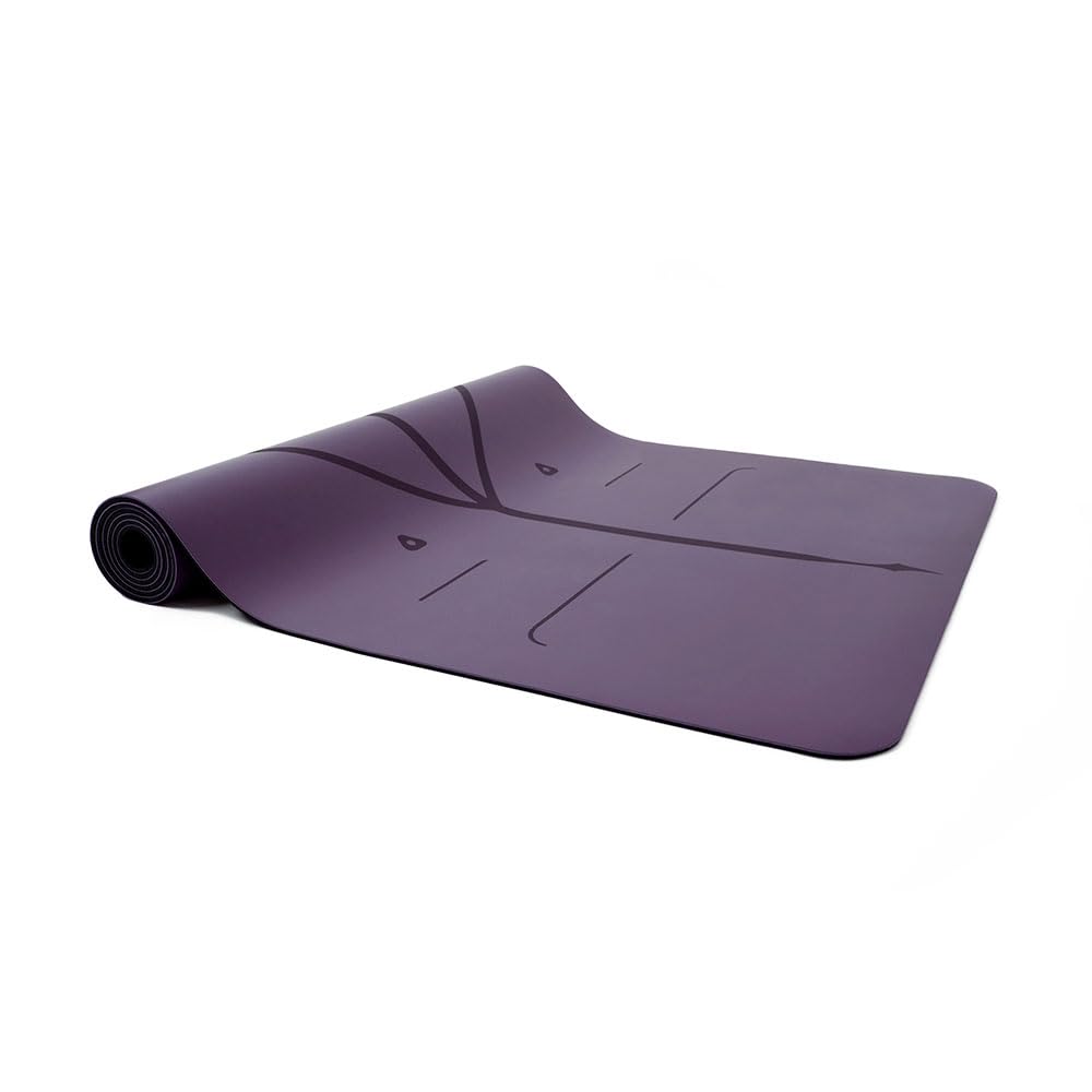 Liforme Original Yoga Mat – Free Yoga Bag Included - Patented Alignment System, Warrior-like Grip, Non-slip, sweat-resistant, 4.2mm thick mat for comfort - Purple - Image 8