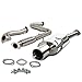Auto Dynasty 4 Inches Rolled Muffler Tip Catback Exhaust System Compatible with 2005-2010 Chevy Cobalt Pontiac G5 2.2L DOHC, Stainless Steel