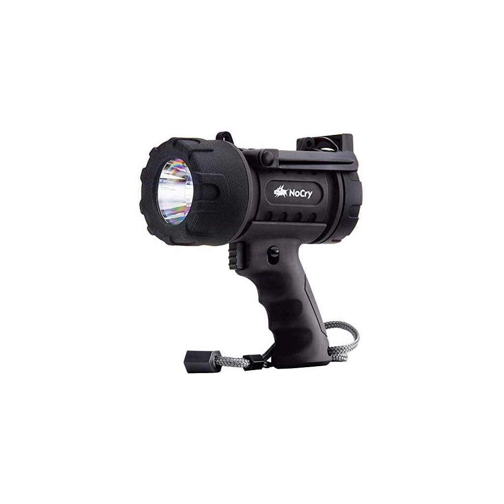 NoCry 18W Waterproof Rechargeable Flashlight (Spotlight) with 1000