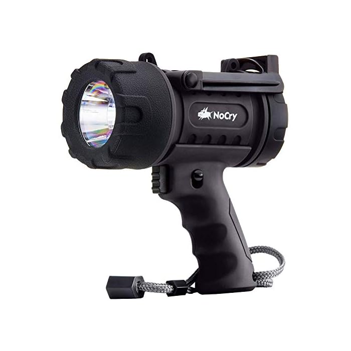 NoCry 18W Waterproof Rechargeable Flashlight (Spotlight) with 1000
