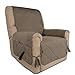 Easy-Going Micro Suede Sofa Slipcover Recliner Cover Couch Cover with Three Pockets Quilted Pets Covers Plastic Drop Printing Pets,Kids,Children,Dog,Cat (Recliner,Camel)