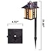 GIGALUMI Japanese Decor Solar Lights for Outside, Pathway Lights 2 Pack - Lawn/Patio/Yard/Walkway/Driveway Decoration
