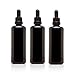 Infinity Jars 100ML(3.4 Fl OZ) UV-Black Glass Tincture Bottle & Dropper Leak‑Proof Travel Vial for Essential Oils, Serums, Micro-Doses, Herbal Extracts Pack 3