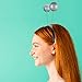 meekoo 5 Pieces Martian Alien Headband Funny Ball Head Boppers for Party Supplies and Costume Accessory