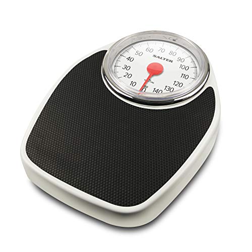 Salter Doctor Style Mechanical Bathroom Scales Retro White + Black